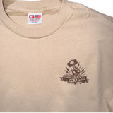 Beige t-shirt with a United We Stand logo 